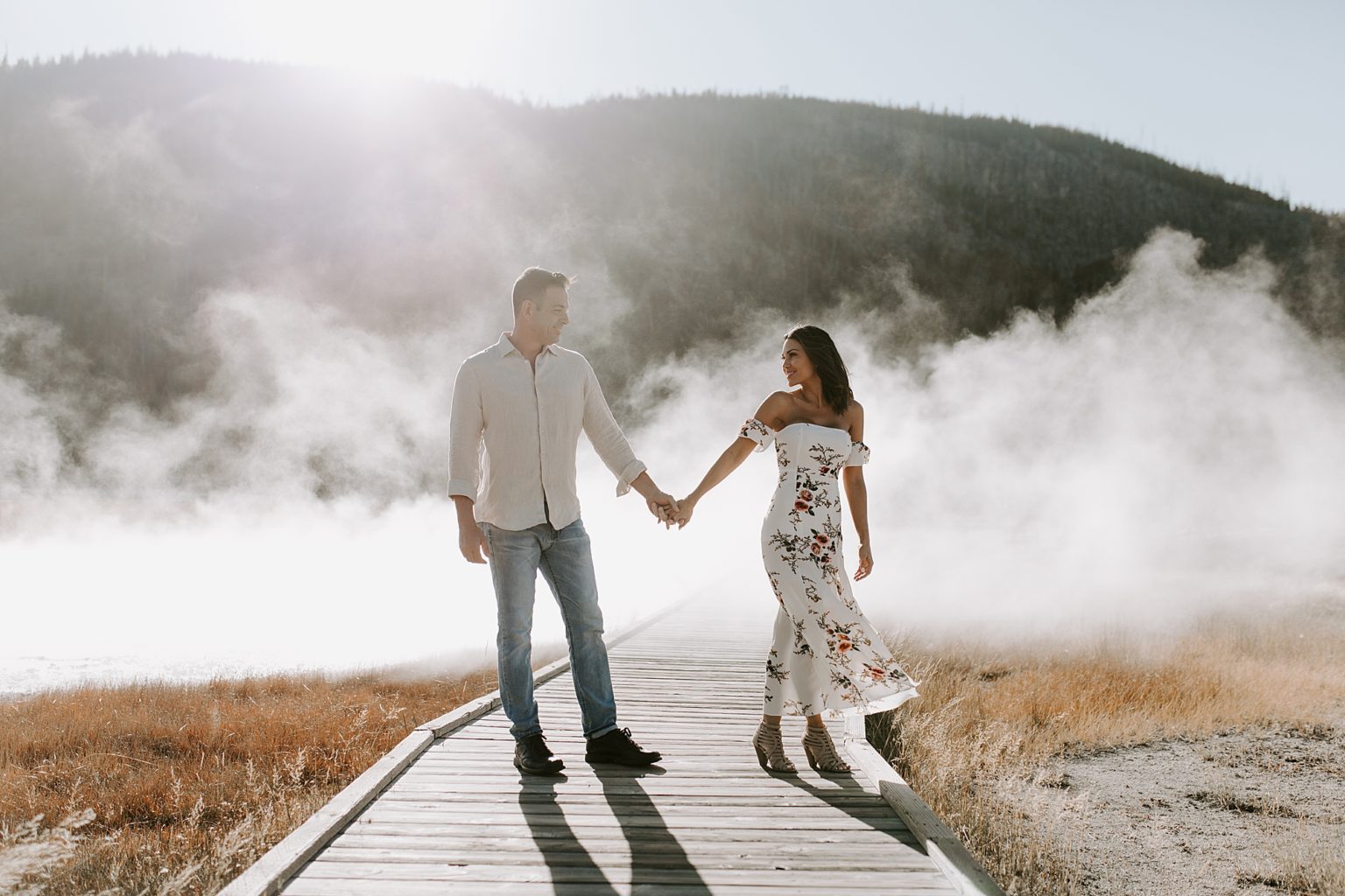 Fall Engagement Photos at Yellowstone - mariahtreiberphotography.com