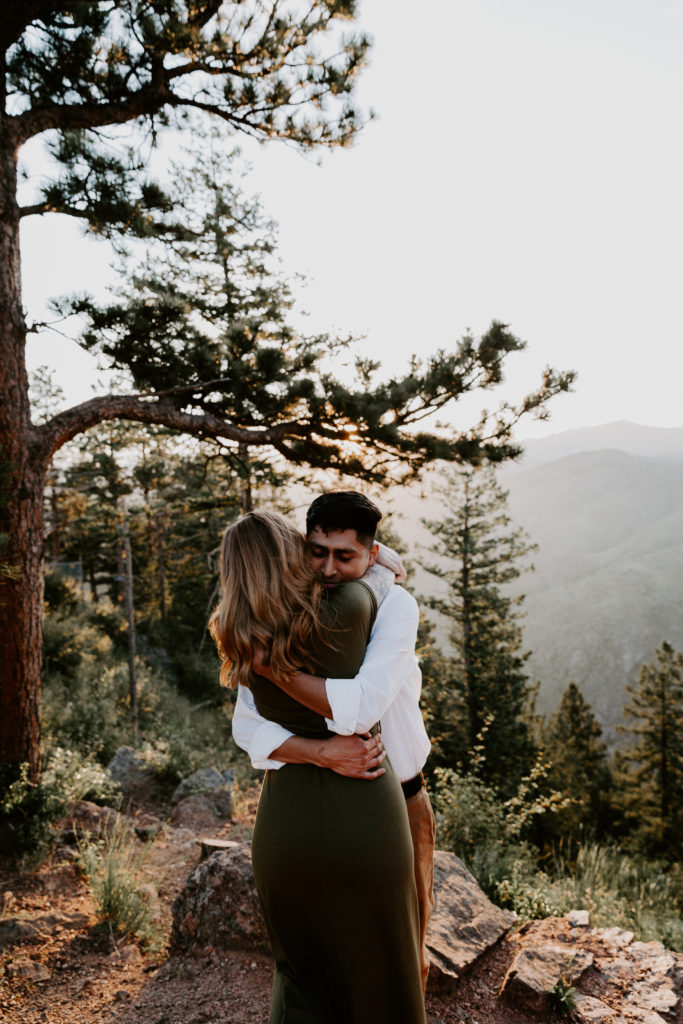 lookout mountain engagement session