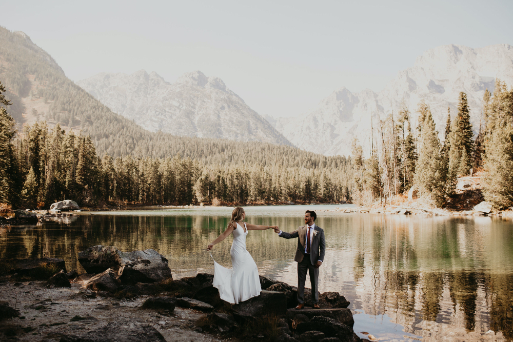 Leigh Lake Wedding in Grand Teton National Park