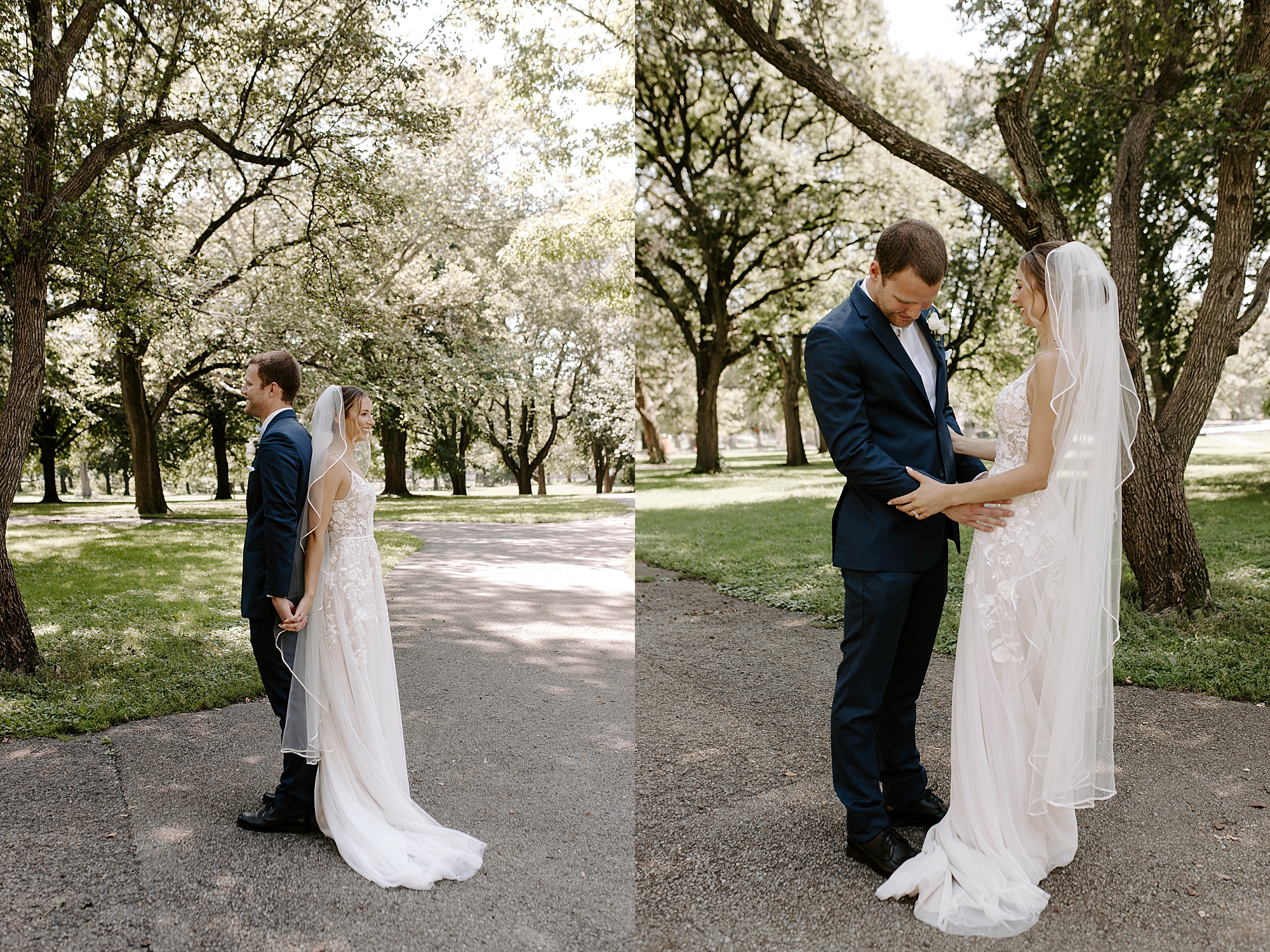 first look photos by Mariah Treiber Photography