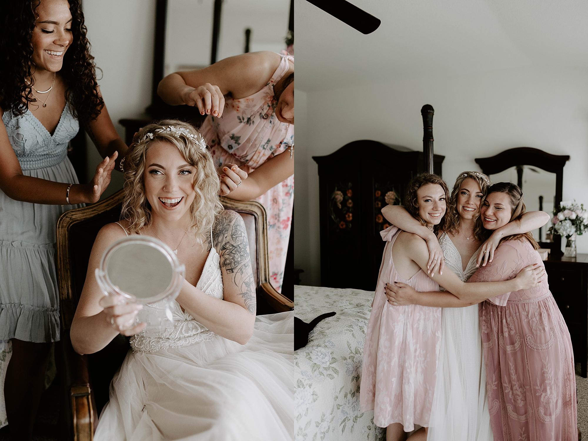 photos in bridal suite