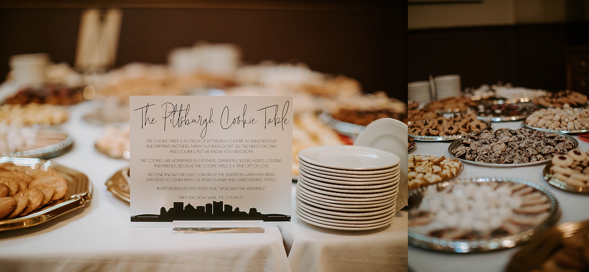 all-inclusive wedding venue Pittsburgh; wedding packages; pittsburgh cookie table