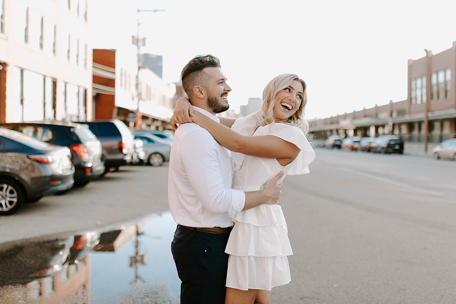 Pittsburgh photographer; The Strip District engagement session