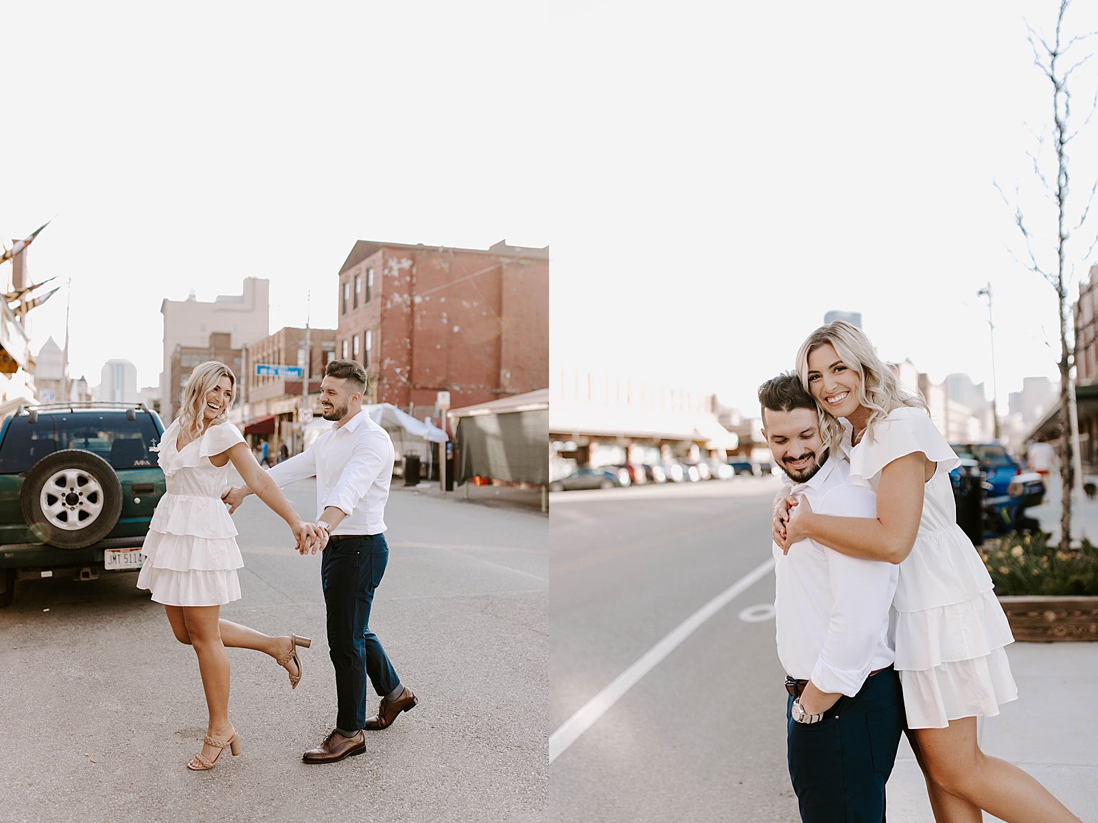 The Strip District Pittsburgh; engagement photos
