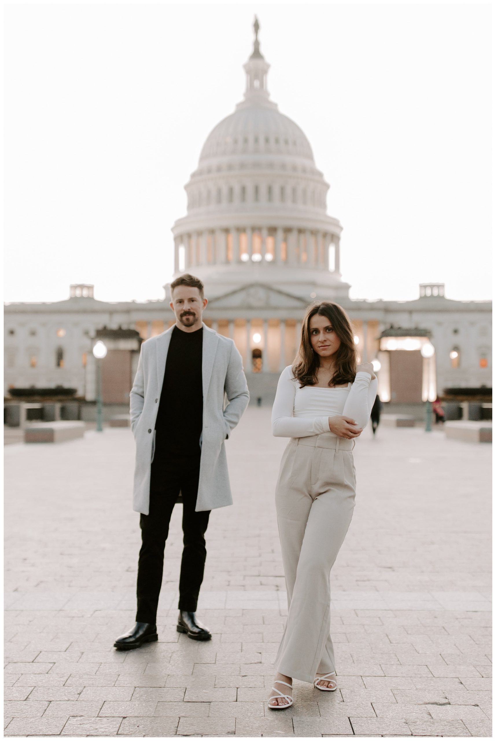 engagement photos at The Capitol