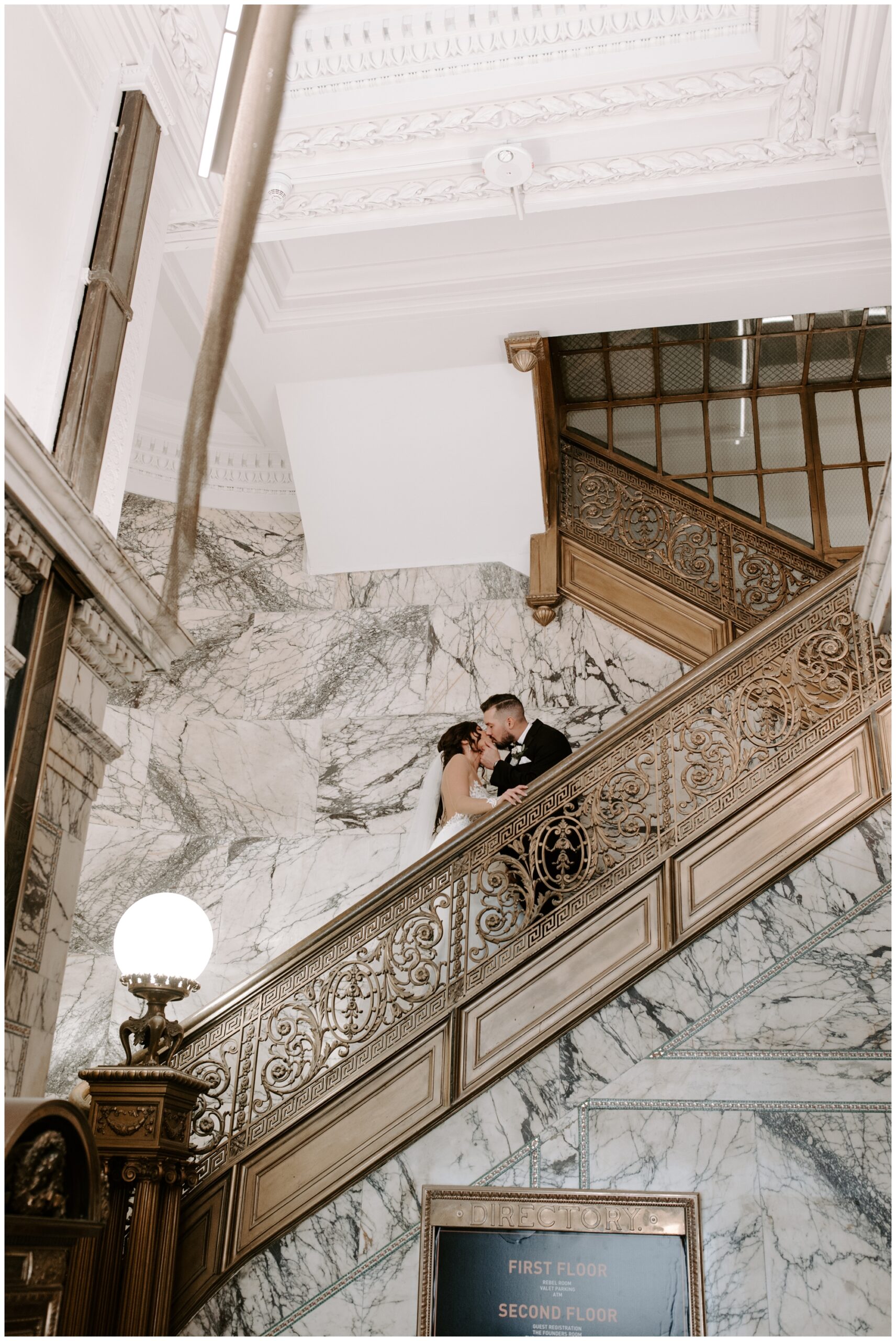 wedding portraits at The Industrialist Hotel Pittsburgh