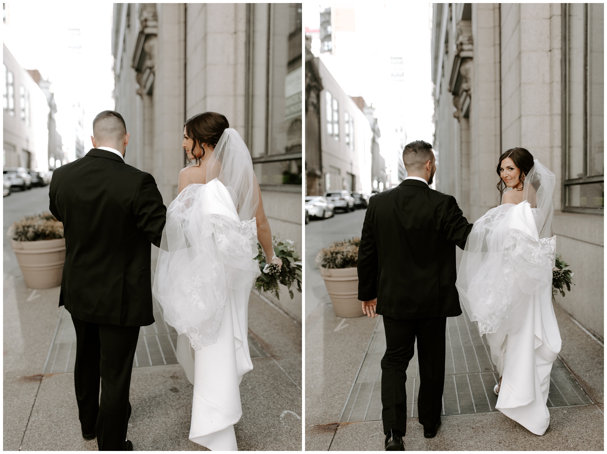 downtown Pittsburgh wedding portraits by Mariah Treiber Photography