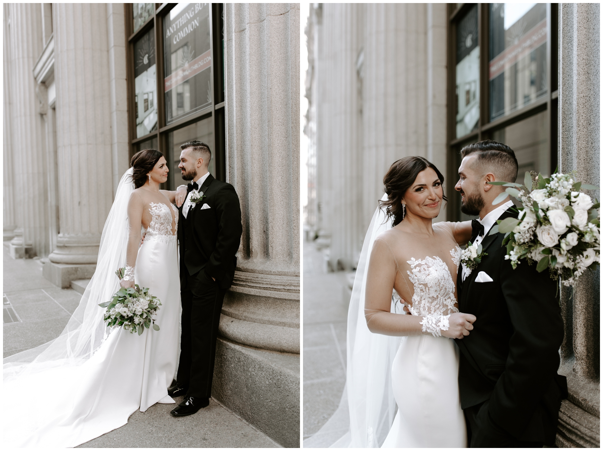 downtown Pittsburgh wedding portraits by Mariah Treiber Photography