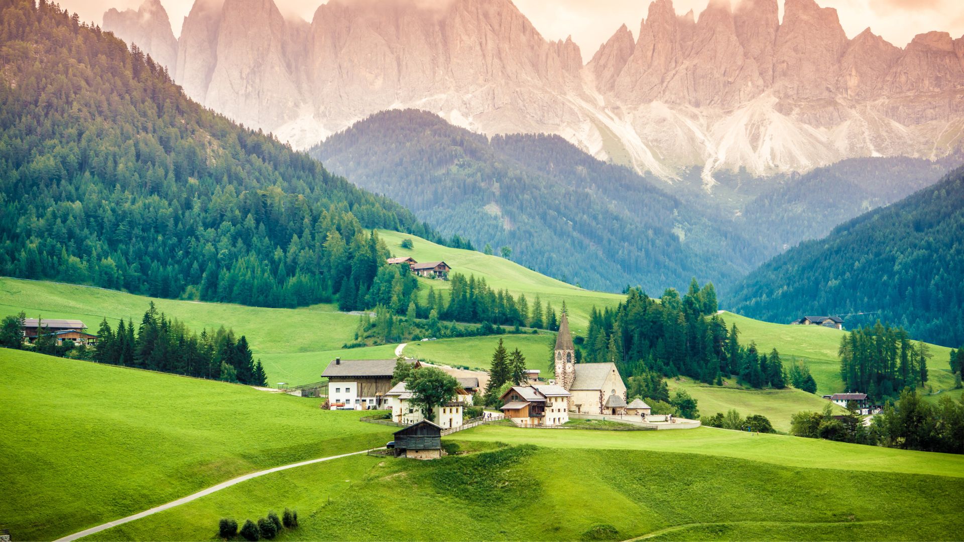 The Dolomites in the Alps, Italy