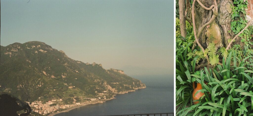 Pictures of Italy and the Amalfi Coast; film photography